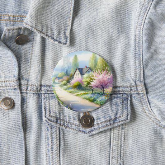 Verzauberte Blütenlandstraße Button (Beispiel)