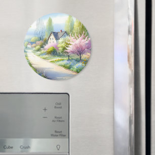 Verzauberte Blütenlandstraße Magnet