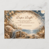 Verzauberte Boho-Strandwindel-Raffle Begleitkarte (Vorderseite)