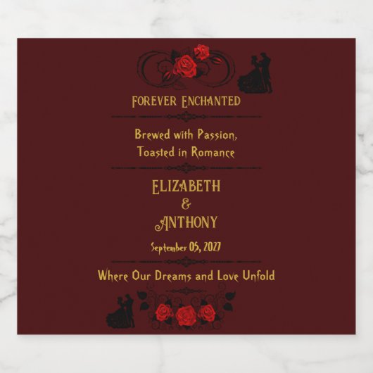 Verzauberte Brew Bierflaschenetikett (Einzelnes Label)