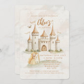 🏰 ✨ verzauberte Burgprinzessin Einladung zum 1. G (Vorne/Hinten)