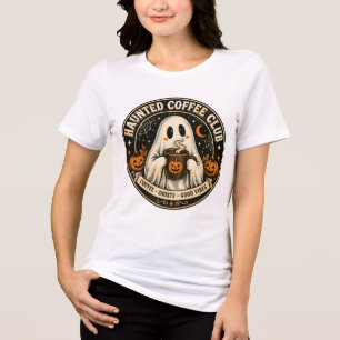 Verzauberte Coffee Club Cute Gruselig Tri-Blend Shirt
