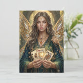 Verzauberte Deck Muse Einladung (Stehend Vorderseite)