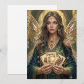 Verzauberte Deck Muse Einladung (Vorne/Hinten)