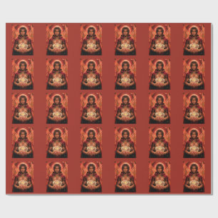 Verzauberte Deck Muse Mann in Rot Geschenkpapier