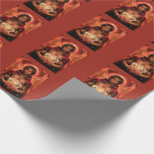 Verzauberte Deck Muse Mann in Rot Geschenkpapier (Ecke)