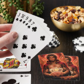 Verzauberte Deck Muse Mann in Rot Spielkarten (In Situ)