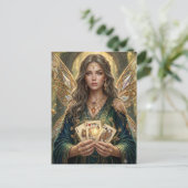 Verzauberte Deck Muse Postkarte (Stehend Vorderseite)