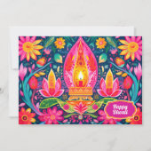 Verzauberte Diwali-Gärten Karte (Vorderseite)