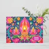 Verzauberte Diwali-Gärten Karte (Stehend Vorderseite)