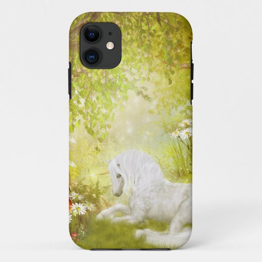 Verzauberte Einhorn-Waldmagische Case-Mate iPhone Hülle (Rückseite)