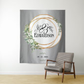 Verzauberte Eleganz, Silber und Gold Wandteppich (Beispiel)