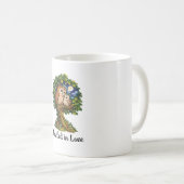Verzauberte Eule im Mondlicht Kaffeetasse (VorderseiteRechts)