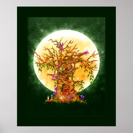 Verzauberte FaerieTree Poster (Vorne)
