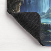 Verzauberte Fantasie-Wasserfall-Traumlandschaft Mousepad (Ecke)
