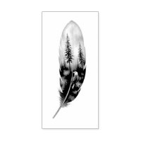 Verzauberte Feder mit Weißkopfseeadler-Motiven