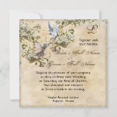 Verzauberte Fee, Einladung zur Hochzeit im Jahrgan (Rückseite)