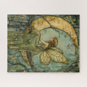 Verzauberte Fee und Halbmond Puzzle (Horizontal)