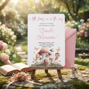 Verzauberte Feen-Baby-Party Einladung
