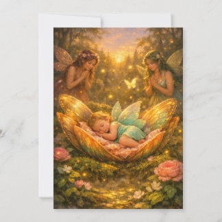 Verzauberte Feen-Baby-Shower-Einladung Save The Date