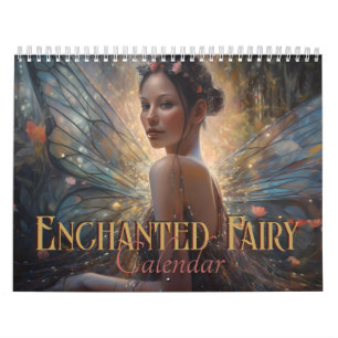 Verzauberte Feen-Fantasie-Fae-Frauen 2024 Kalender