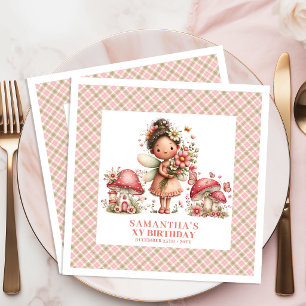 Verzauberte Feengarten-Party-Einladung zum Bearbei Serviette