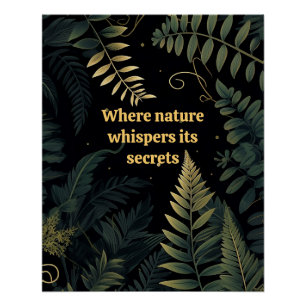 Verzauberte Ferns:Eine von Natur Inspiriert Poster