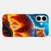 Verzauberte Feuerfeline Case-Mate iPhone Hülle (Rückseite (Horizontal))