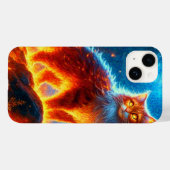 Verzauberte Feuerfeline Case-Mate iPhone Hülle (Rückseite (Horizontal))