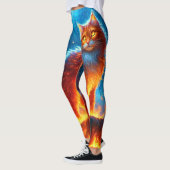 Verzauberte Feuerfeline Leggings (Links)