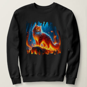 Verzauberte Feuerfeline Sweatshirt