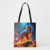 Verzauberte Feuerfeline Tasche (Vorderseite)