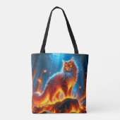 Verzauberte Feuerfeline Tasche (Rückseite)