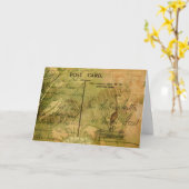 Verzauberte Flamingo Collage Karte (Gelbe Blume)