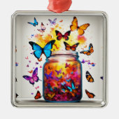 Verzauberte Flügel: Konstellation Butterfly-T - Sh Ornament Aus Metall (Vorne)