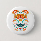 Verzauberte Flügel Magische Moth Butterfly Button (Vorderseite)