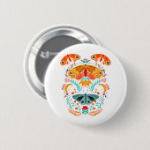 Verzauberte Flügel Magische Moth Butterfly Button (Vorne & Hinten)