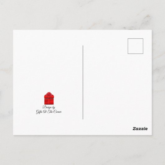 Verzauberte Forststraße 2 Postkarte (Rückseite)