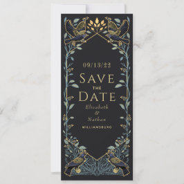 Verzauberte Gothic Raven Wedding Save the Date Einladung