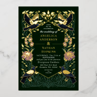 Verzauberte gothische Raben-Löwenmäulchen-Hochzeit