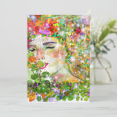 Verzauberte Göttin Feiertagskarte (Stehend Vorderseite)