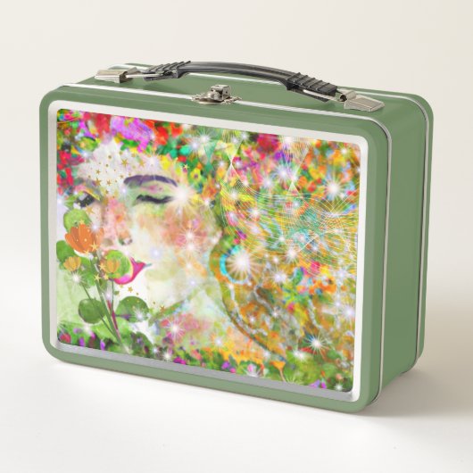 Verzauberte Göttin Metall Brotdose (Vorderseite)