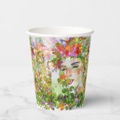 Verzauberte Göttin Pappbecher (Rückseite)