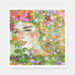 Verzauberte Göttin Serviette