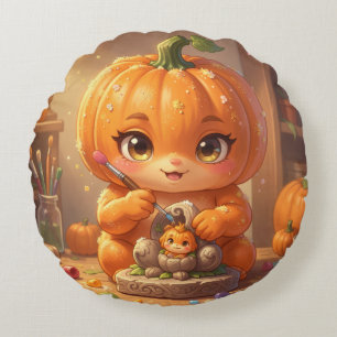 🎃✨ Verzauberte Halloween-Geschichten.19 Rundes Kissen