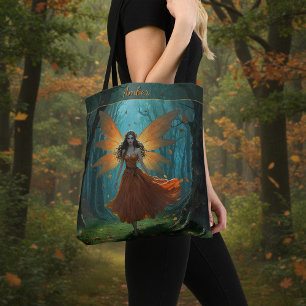 Verzauberte Herbstfee-Erntedank-Fantasie-Kunst Tasche