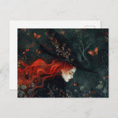 Verzauberte Hexenpostkarte Postkarte (Vorne/Hinten)