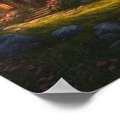 Verzauberte Hütte Hütte Märchen Poster (Ecke)