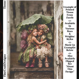 Verzauberte Hydrangea-Fairies im Regen ED2R-Decoup Seidenpapier