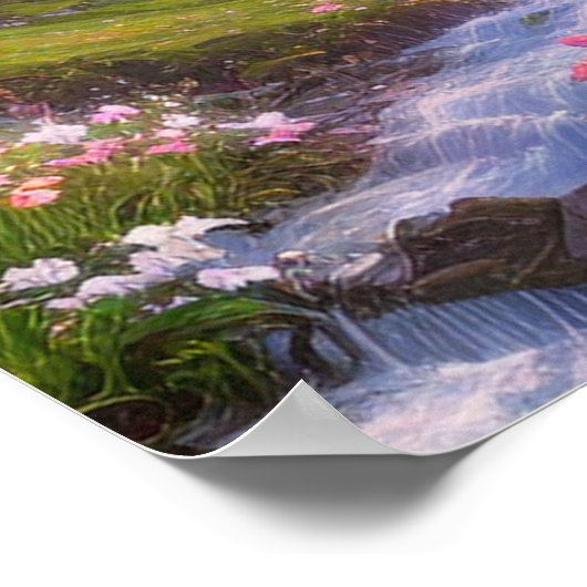 Verzauberte Kaskaden Poster (Ecke)